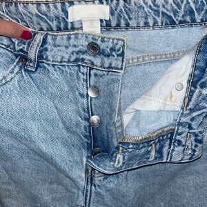 H&M Blue Button-Fly Women's Jeans